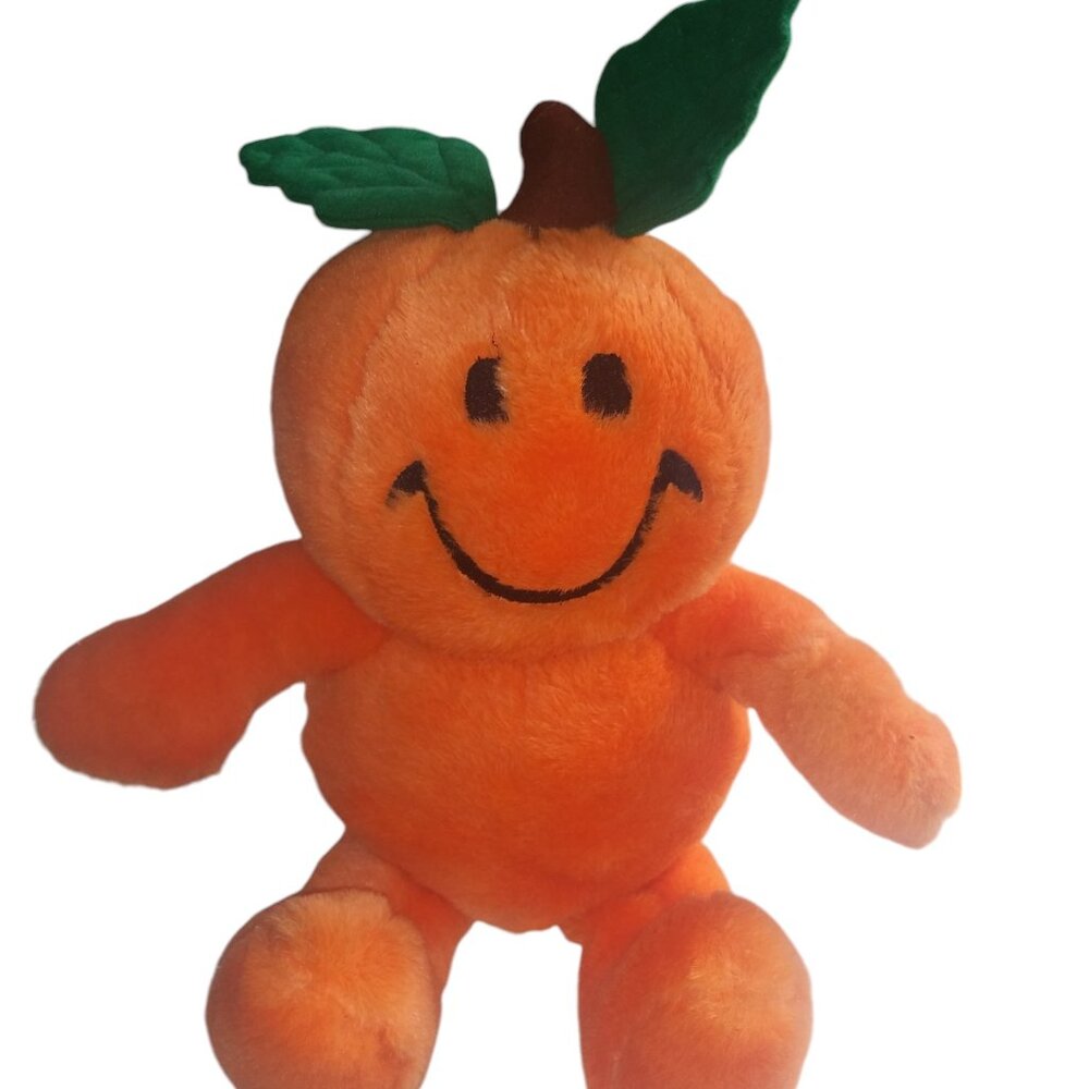 VTG Laugh and Wiggle Animated Orange Pumpkin Happy Halloween Spooky Plush